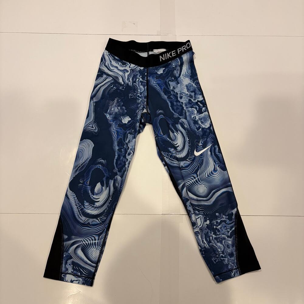 Nike Blue Marble Leggings